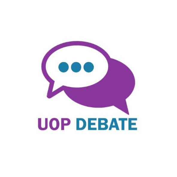 Logo of UoP Debate Society 