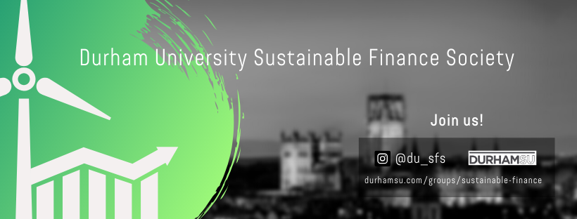 Banner for Durham University Sustainable Finance Society