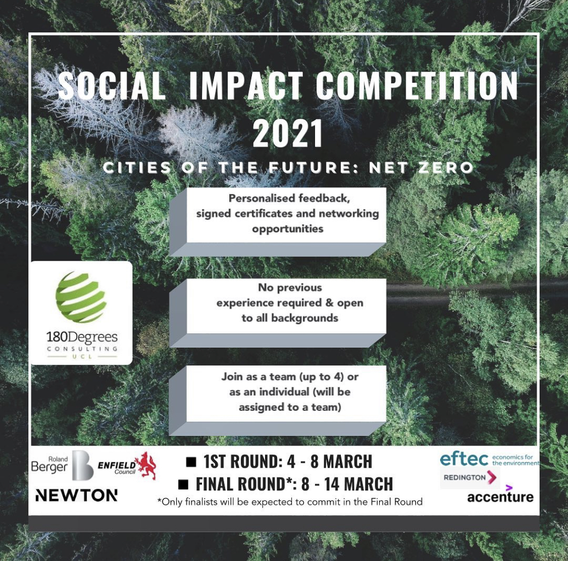 Photo of Flagship Event of 180 Degrees Consulting Society called Social Impact Competition 2021